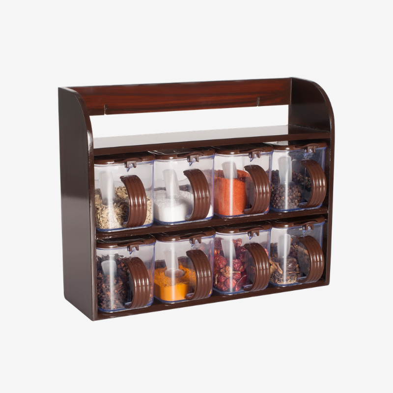 Wood Finish Spice Racks